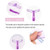 Tekdeals 8 Styles Eyebrow Shaping Stencils Grooming Shaper Template Makeup Tool Kit Us