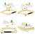 Dream On Me 2-in-1 Aloha Fun Activity Baby Walker And Rocker, Yellow