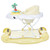 Dream On Me 2-in-1 Aloha Fun Activity Baby Walker And Rocker, Yellow