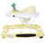 Dream On Me 2-in-1 Aloha Fun Activity Baby Walker And Rocker, Yellow