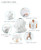 The Peanutshell Baby Nursing Cover, Car Seat Canopy, 6 In 1 Multiuse, Eucalyptus