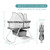 Besrey Baby Bassinets, 3 In 1 Portable Bassinet, Rocking Bed With Harmless Mattress, Quick-fold Crib For Newborn Girl Boy Infant, Up To 33lb