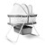 Besrey Baby Bassinets, 3 In 1 Portable Bassinet, Rocking Bed With Harmless Mattress, Quick-fold Crib For Newborn Girl Boy Infant, Up To 33lb