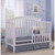 Baby Crib With Changing Table And 4 Drawer Dresser Chest Set In White