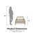 Little Seeds Monarch Hill Ivy Metal Toddler Bed, Gold
