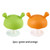 2pcs Mushroom Design Pacifier Baby Teether Silicone Teething Toy For 3 Month And Above Baby