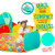 Kiddzery Pop Up Polyester Play Tent, Multi-color