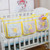 Baby Crib Hangings Mesh Bag Household Storage Diapers With 3 Separated Pockets Multifunctional Cartoon Design Diapers For Baby Crib