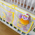 Baby Crib Hangings Mesh Bag Household Storage Diapers With 3 Separated Pockets Multifunctional Cartoon Design Diapers For Baby Crib