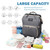 3 In 1 Diaper Bag Backpack, Portable Mummy Bag Include Insulated Pocket, Multi-functional Baby Diaper Bag Backpack With Diapers Changing Station For Essential Items,j344