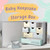 Baby Milestone Keepsake Storage Box For Kids - Moon & Stars - Gray