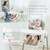 Co-z Portable High Chair For Babies & Toddlers With Removable Tray & Built-in Wheels