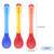 3pcs Small Toddlers Utensils Plastic Baby Spoons Infant Feeding Tool Heat Sensitive Kids Tableware