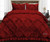 Oversized Palatial King Comforter Diamond Ruffle Burgundy 300 Gsm Plush Siliconized Microfiber Fill Duvet Insert With 1000 Thread Count Egyptian Cotton Shell Fluffy With Piping & Pillowcases
