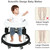 Foldable Baby Walker For Boys And Girls, Toddler Round Walker With Adjustable Height, Detachable Seat Cover And Mute Anti-rollover Baby Walker, Suitable For Height 65-88cm