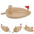 Lyumo Water Playing Toy, Balloon Powered Wooden Boat Cartoon Children Water Playing Bathing Toys