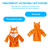 Hemoton Infant Baby Cotton Bathrobe Toddler Cartoon Animal Hooded Robe Bath Towel