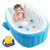Baby Inflatable Bathtub, Portable Toddler Bathtub Baby Bath Tub Foldable Travel Tub With Air Pump For Newborn Baby Showe