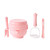 Tangnade Tableware Baby Food Supplement Grinding Bowl Manual Food Grinder Baby Food Supplement The Supplement Pink