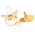 Bangyeer A-z Initial Letters Baby Pacifier And Pacifier Clips Bpa Free Silicone Infant Nipple Gold Bling Newborn Dummy Soother