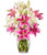 From You Flowers - Stunning Pink And White Lilies With Free Vase (fresh Flowers)