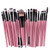 Toyfunny 20pcs Set Makeup Brush Set Tools Make-up Toiletry Kit Wool Make Up Brush Set Bk