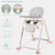 Cynebaby High Chair For Babies Toddlers, Foldable Reclining Highchair