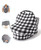 The Peanutshell Baby Nursing Cover, Car Seat Canopy, 6 In 1 Multiuse, Black And White Plaid