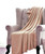 Microlight Plush Solid Fleece Throw Blanket, Light Gold , 50" X 60"