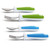 Munchkin Raise Toddler Fork And Spoon, 4 Pack, Blue/green, 12+ Months
