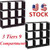 Multifunctional Assembled 3 Tiers 9 Compartments Storage Shelf Black