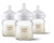 Philips Avent Glass Natural Baby Bottle With Natural Response Nipple, 4oz, 3pk, Scy910/03
