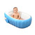 Portable Bathtub Inflatable Bath Tub Child Tub Folding Cushion With Air Pump 98*25*64cm/38.6*9.8*25.2inch