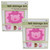Collapsible Felt Storage Bins - 12" X 12" X 14" - Pink Lion (2 Pack)