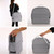 Taykoo Gray Portable Baby Bed Foldable Breathable Sleeping Basket Outing Sun Protection Infant Bassinet