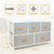 Bigroof Dresser For Kids Bedroom With 5 Drawers, Storage Drawer Organizer, Wide Chest Of Drawers For Closet, Clothes, Kids, Baby, Tv Stand With Storage Drawers, Wood Board, Fabric Drawers (light Gray)
