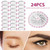 Hotbest Eyebrow Stencil 24pcs Eyebrow Shaper Card Kit Diy Eyebrow Stencil Kit Reusable Eyebrow Shaping Template Brow Stencil Ruler Beginners Women Tools Accessories