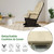 Gymax Wood Glider & Ottoman Cushion Set Baby Nursery Rocking Chair Beige