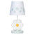 Lambs & Ivy Sweet Daisy White Floral Nursery/child Lamp With Shade & Bulb