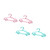 Hemoton 10pcs Baby Clothes Hangers Plastic Kid Hangers Clothes Hanging Racks Drying Rack