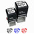 Baked With Love Heart Wheat Wreath Bread Baking Self-inking Rubber Stamp Ink Stamper - Black Ink - Small 1 Inch