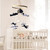 Travel Felt Infants Baby Crib Mobile, Hanging Nursery Bedside Bells Decoration Aircraft