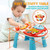 Unih Toddler Sit To Stand Walking Toys, For 9-18 Months Boys Girls, 2 In 1 Early Education Baby Activity Center, For Infant Boys Girls 9-18 Months, Activity Tableland With A Crab-shaped Piano
