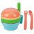 Baby Food Maker, Infant Smasher, Hole-shaped Grinding Plate Food Processor Smasher 5.9 X 4.3in Stacked Storage Pp Food Maker For Babies Food Blue(9pcs)