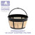 Permanent 12-cup Basket Shape Gold Tone Coffee Filter Fits All Coffee Makers Using 8-12 Cup Basket Filters