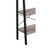 Benjara Bm217090 4 Tier Ladder Style Wood & Metal Frame Bookcase - Taupe Gray & Black - 54.1 X 22.1 X 13.3 In.