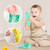 Siaonvr Baby Bath Toys Suction Cup Race Orbits Track Kids Bathroom Bathtub Play
