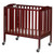 Dream On Me Birch 3-in-1 Folding Portable Mini Crib, Cherry