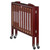 Dream On Me Birch 3-in-1 Folding Portable Mini Crib, Cherry