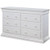 Suite Bebe Universal 6 Drawer Double Dresser, White Finish
